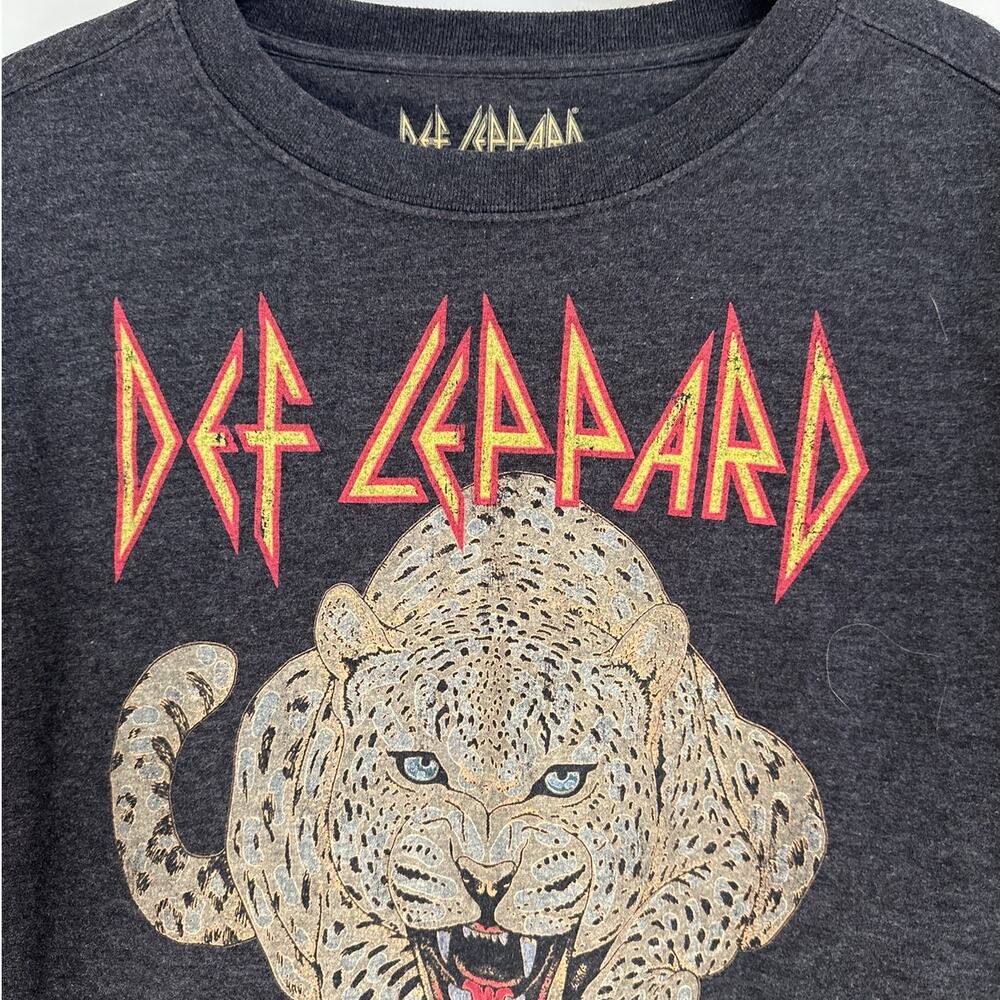 Def Leppard Rock of Ages 1983 Crew Neck Sweatshirt Fleece Lined Gray Size L - Picture 4 of 13